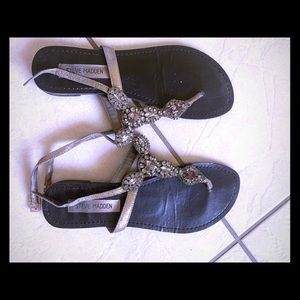 Jeweled Steve Madden sandals